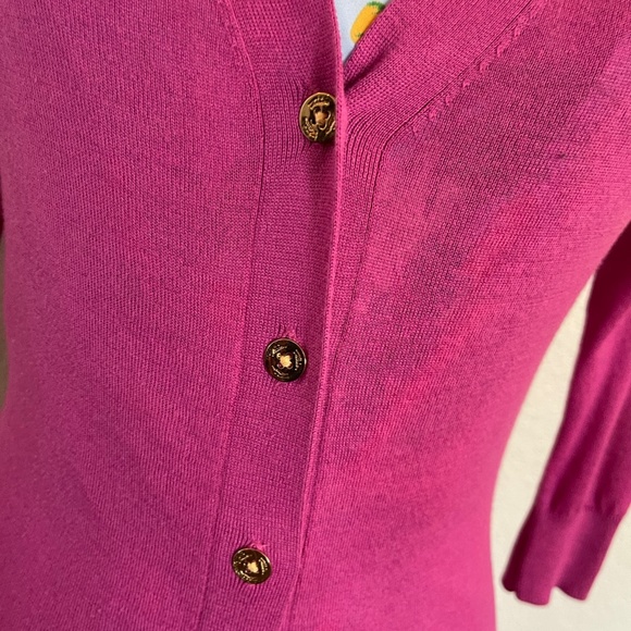 Trina Turk Rasberry Cardigan P/Small - Picture 3 of 9